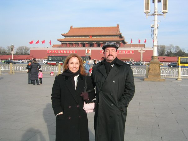 Beijing China at Tiananmen Square! Such a beautiful woman!