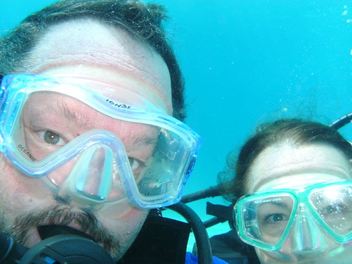 Selfie at 50 feet below sea level!